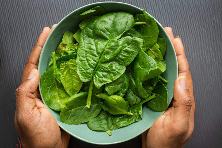 bowl of spinach