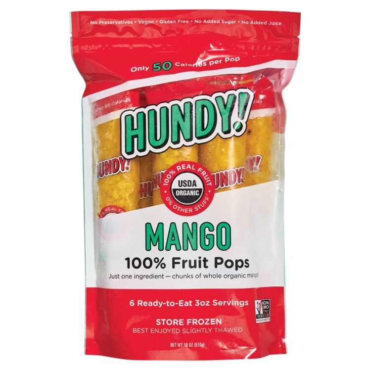 Hundy Mango 100% Fruit Pops